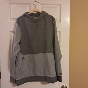 NWOT  Russell Gray Two-Tone Hoodie Men's Size‎ Large 42-44